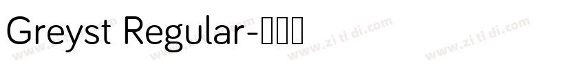 Greyst Regular字体转换